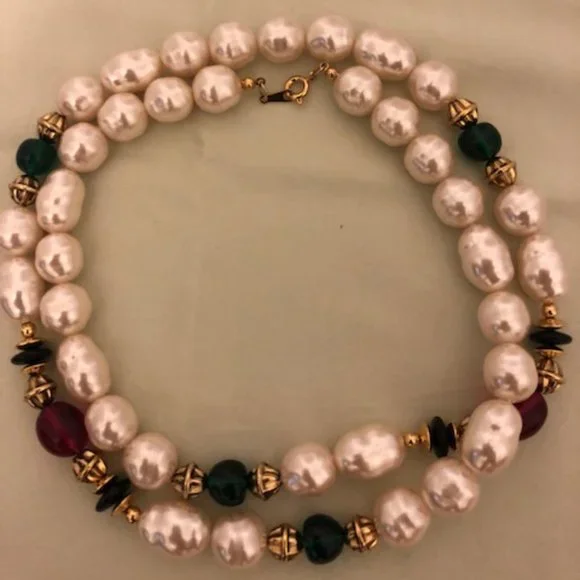 AVON KENNETH JAY LANE RENAISSANCE NECKLACE VINTAGE 1989 - Picture 10 of 13